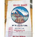 flexographic printing white pp woven bag for flour packing/offset printing,ink printing plastic woven poly pp bags for packaging
